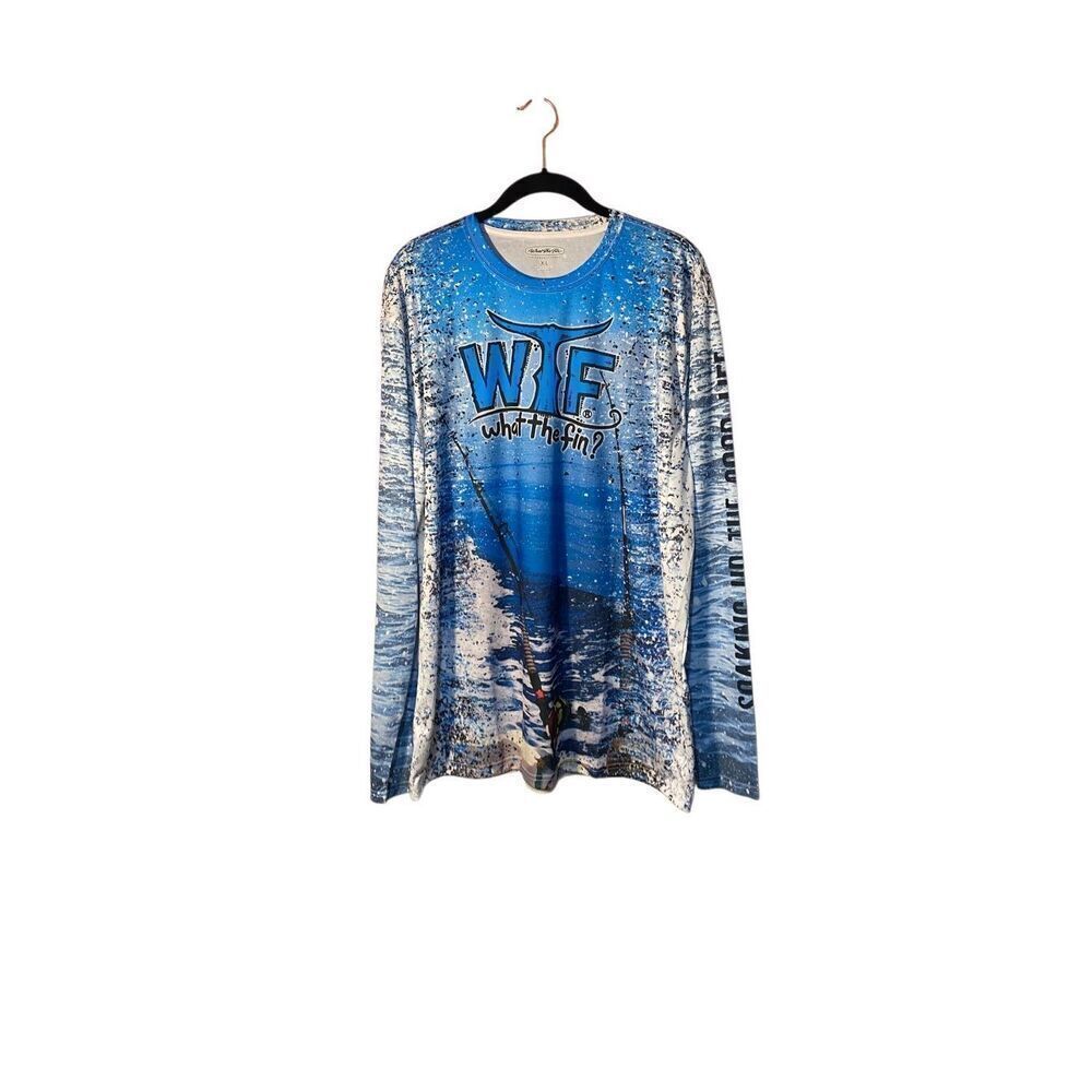 What the Fin Unisex, big Rod’s performance fishing long sleeve shirt, size XL?